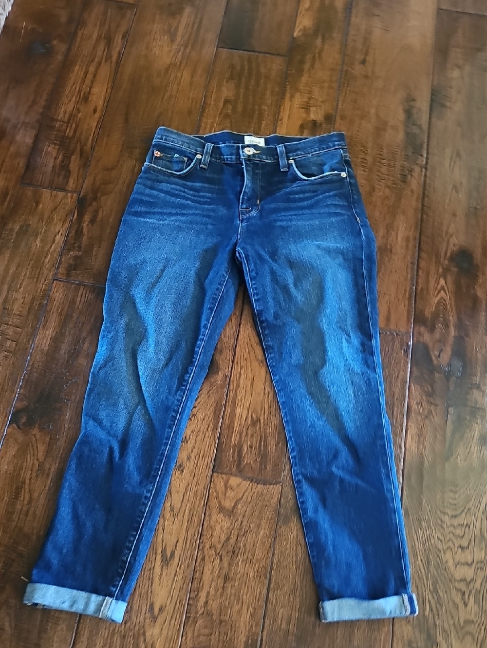Hudson Jeans Indigo Blue Boyfriend Jeans